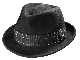  Mercedes-Benz Trilby hat, Black MEREDES