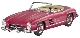  Mercedes-Benz 300 SL Roadster, W 198 II, 1957-63, Red, Scale 1:12 MEREDES