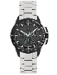    Mercedes-Benz Mens Motorsport Chronograph Watch, Silver / Black / Petronas Green MEREDES