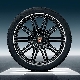    R21 SportEdition summer wheel set, black, high gloss, 4 wheels 10J x 21 ET 50+4 tyres 295/35 R 21 107Y XL,with TPMS PORSCHE