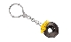  Porsche Brake-disc keyring Yellow PORSCHE