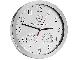   Mercedes Wall Clock Silver MEREDES